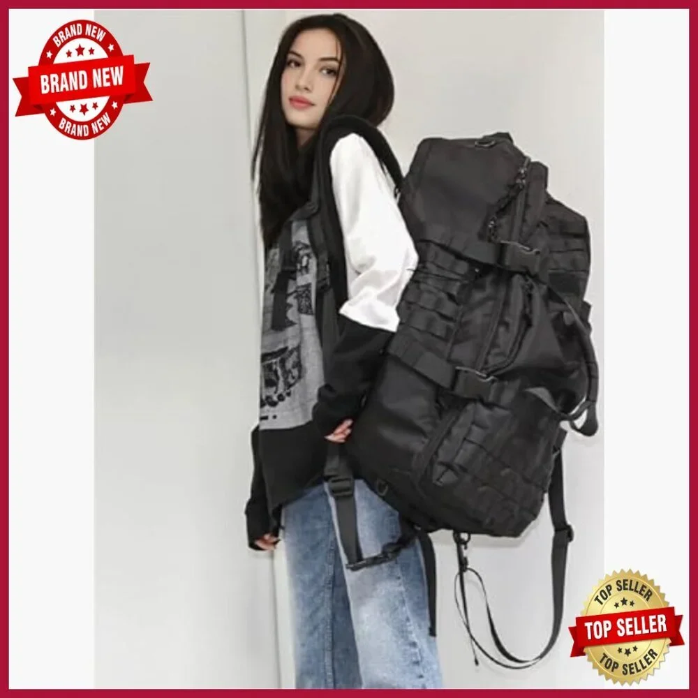 Large Capacity Waterproof Travel Duffel Bag 66.5L Carry-On Luggage